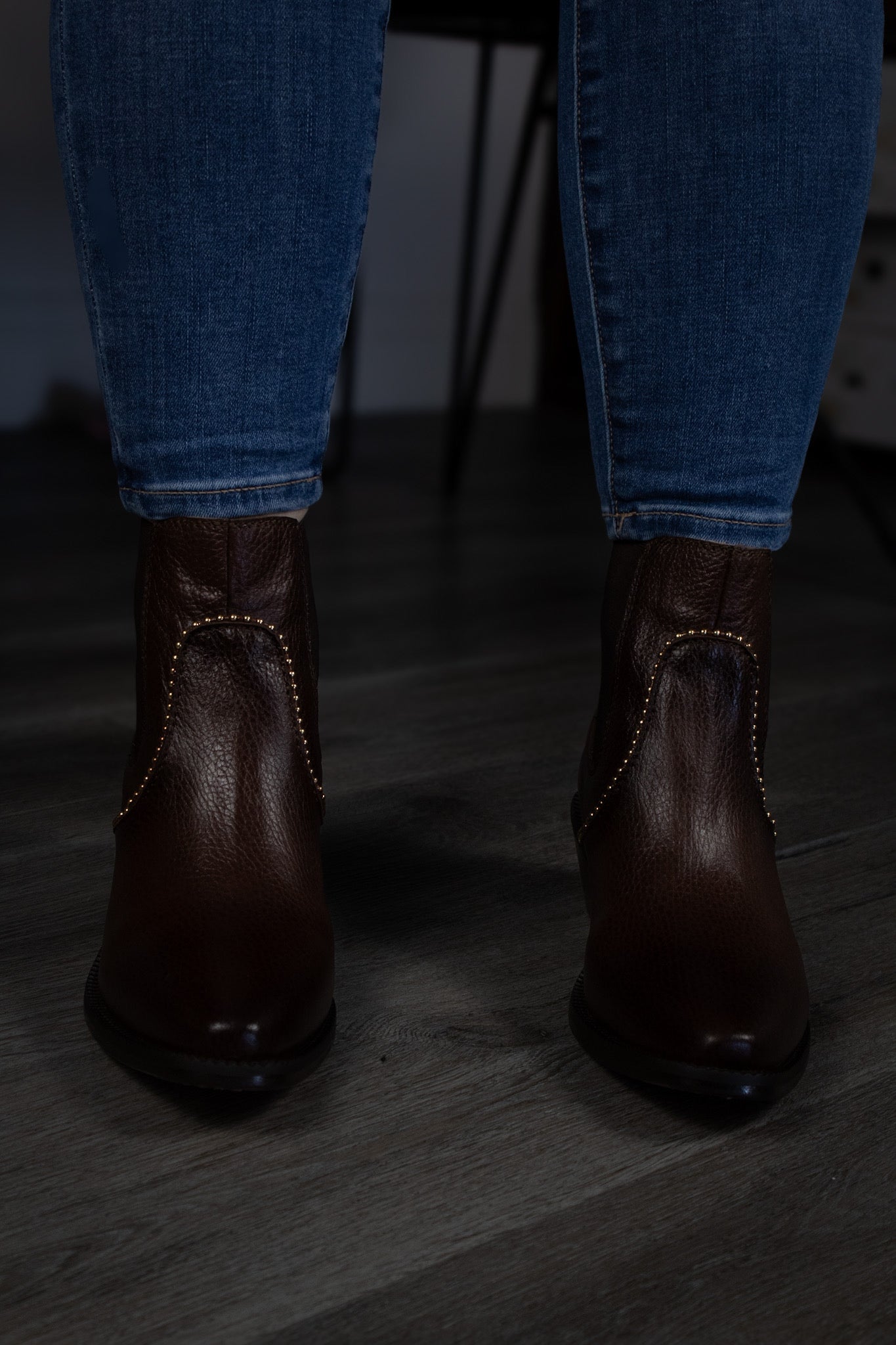 "La Jefa" High Top Light Brown Boots