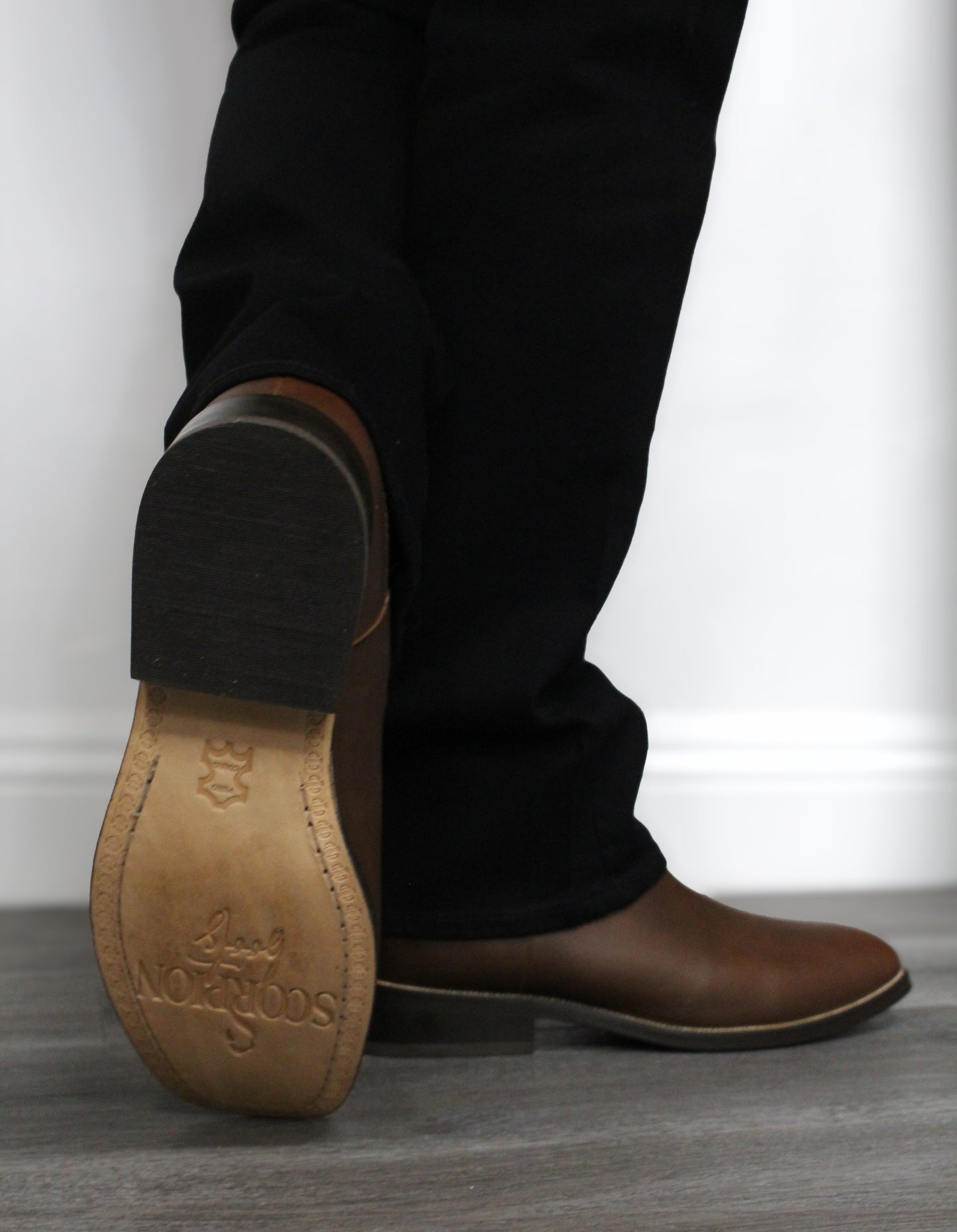 "El Jefe" High Top Light Brown Boots