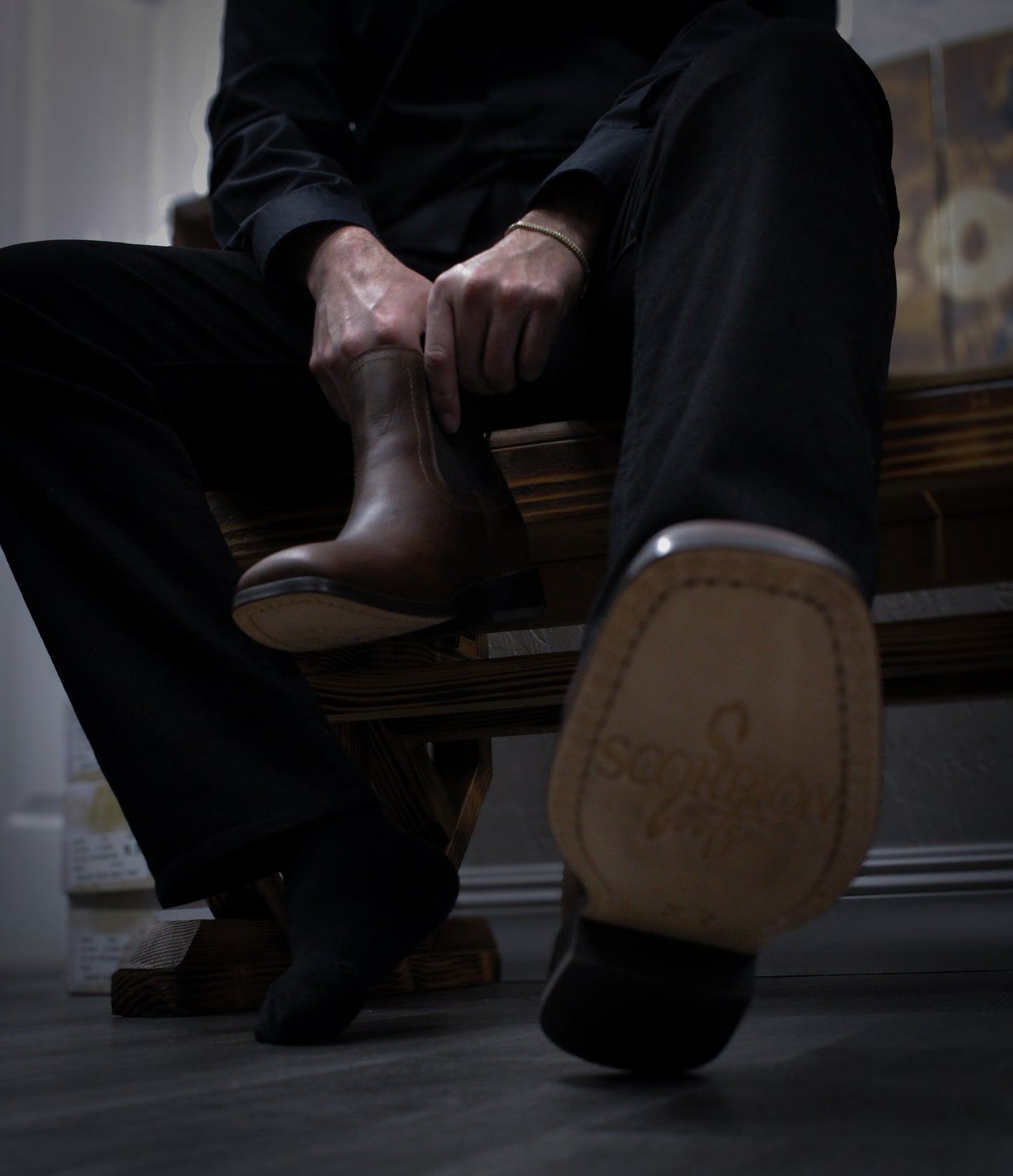 "El Jefe" High Top Light Brown Boots