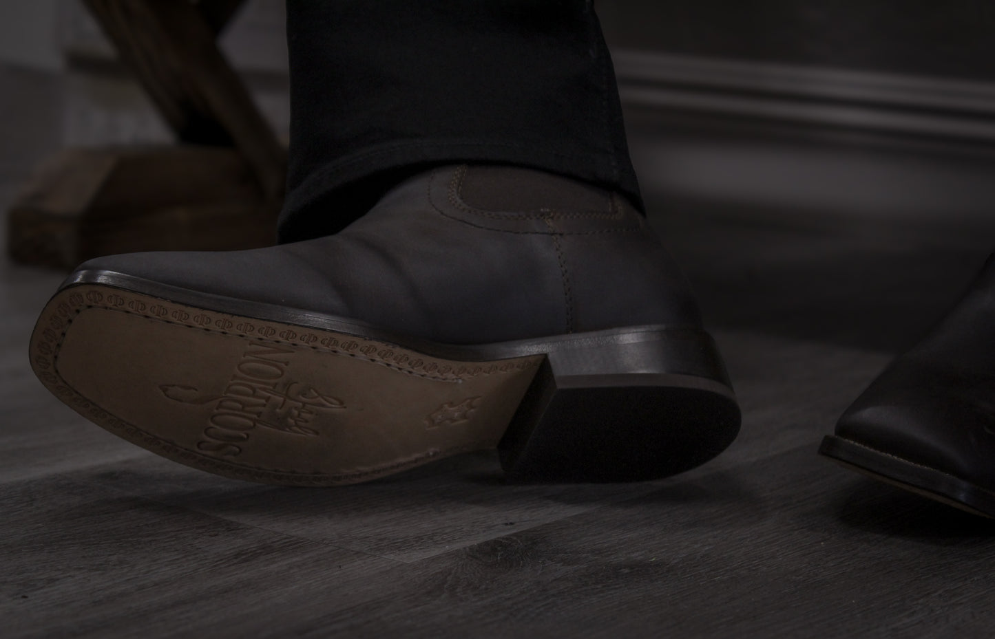 "El Alacran" High Top Dark Brown Boots