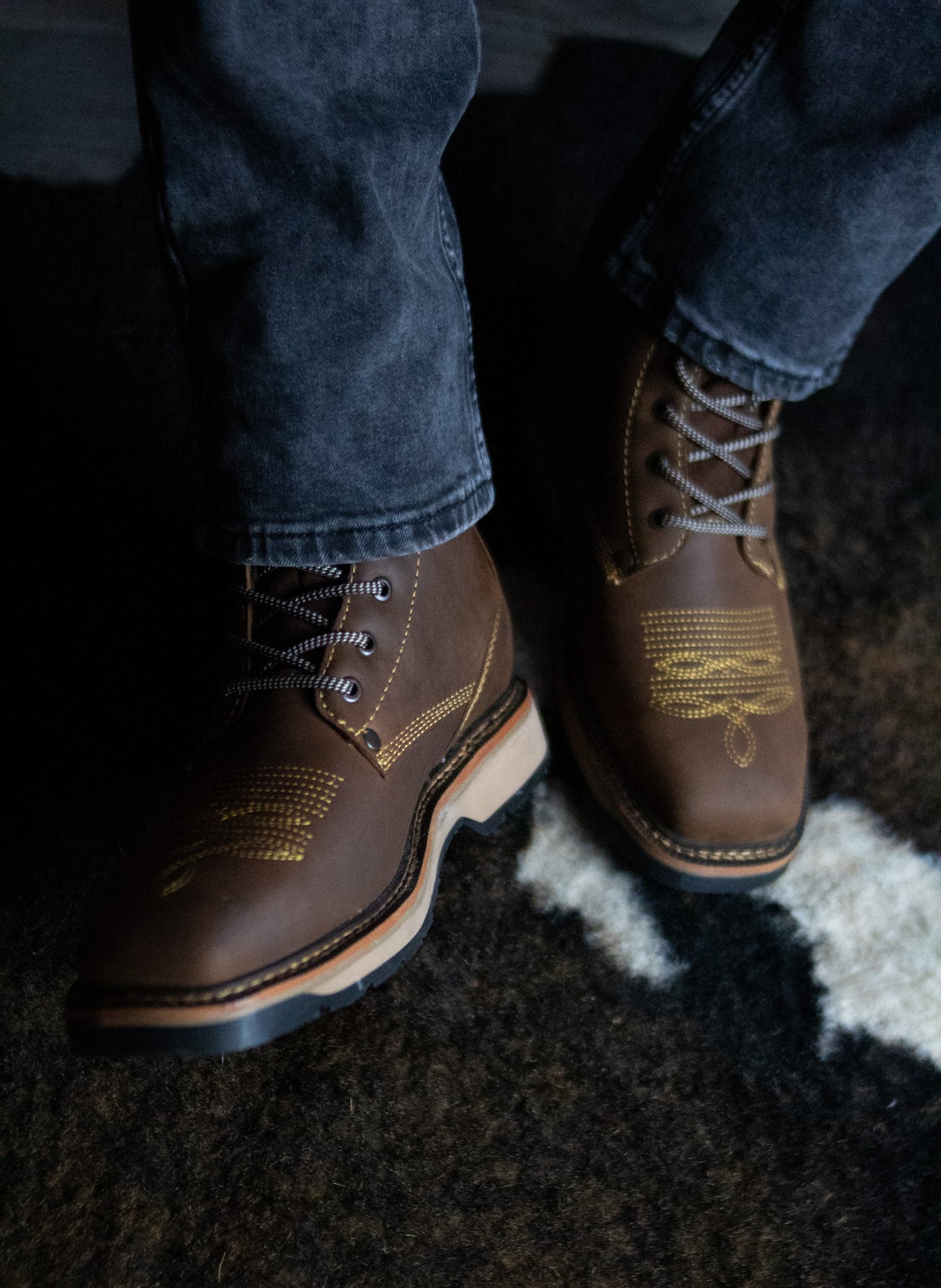 "El Comandante V2" Dark Brown Steel Toe