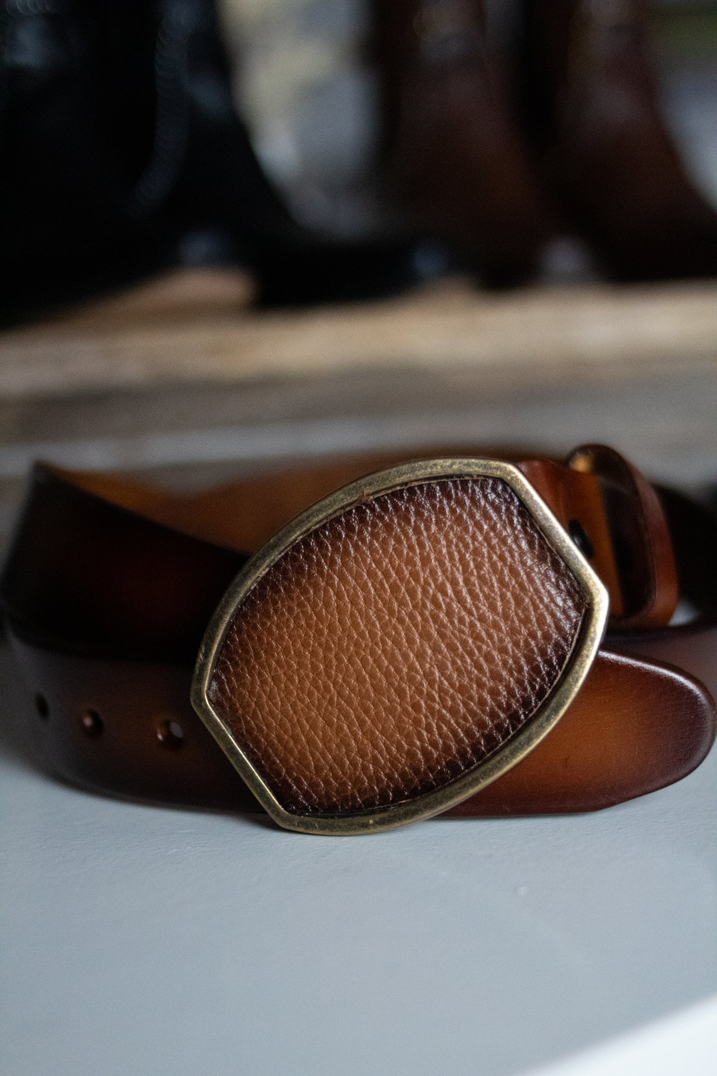 "Jalisco" Classic Brown Leather Belt