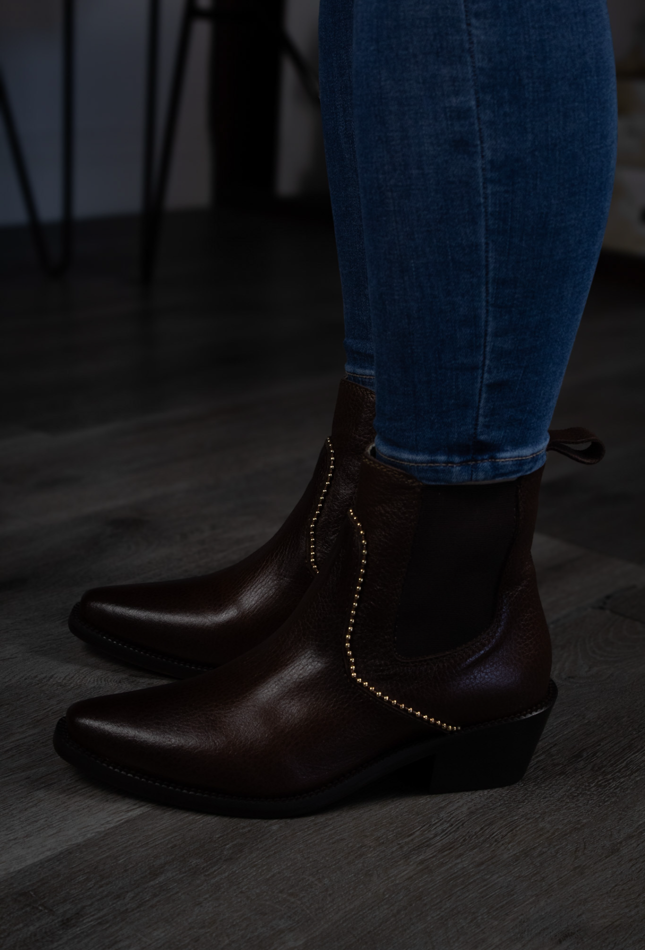 "La Jefa" High Top Light Brown Boots