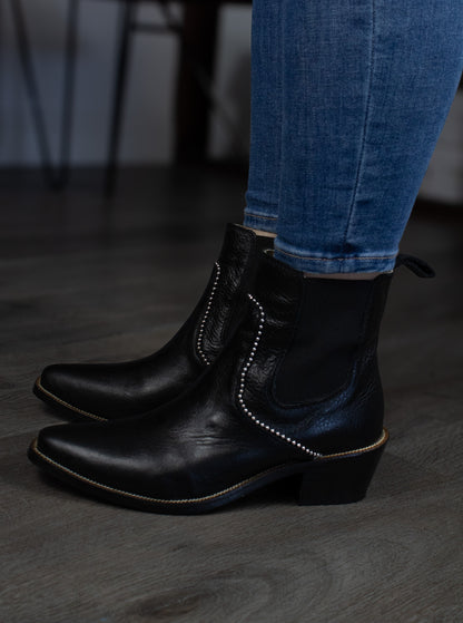 "La Campeona" High Top Black Boots