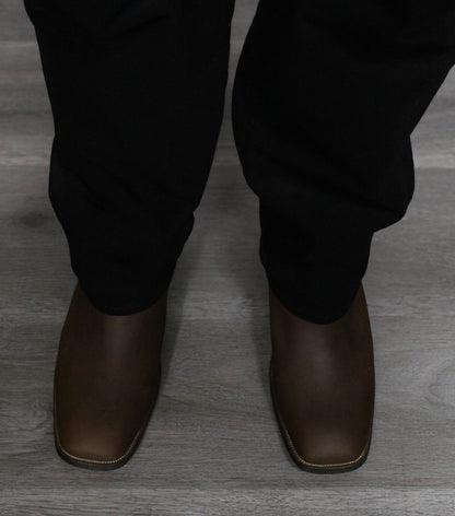"El Jefe" High Top Light Brown Boots