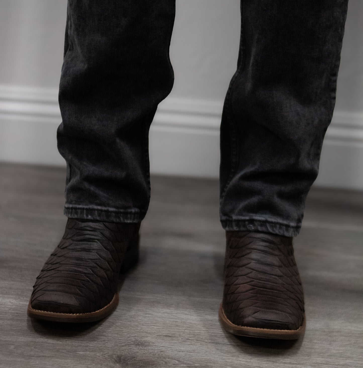 "El Python" High Top Dark Brown Boot