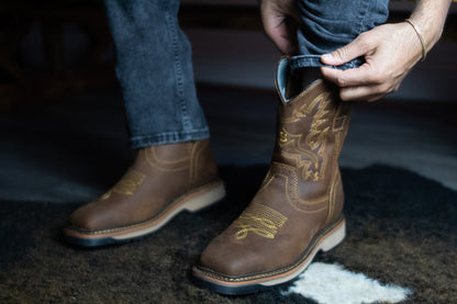 "El Vaquero V2" Dark Brown Steel Toe