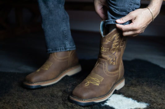 "El Vaquero V2" Dark Brown Steel Toe