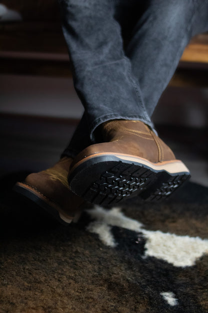 "El Vaquero V2" Dark Brown Steel Toe