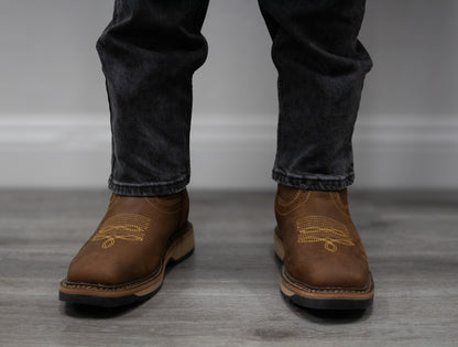 "El Vaquero V2" Dark Brown Steel Toe
