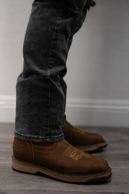 "El Vaquero V2" Dark Brown Steel Toe