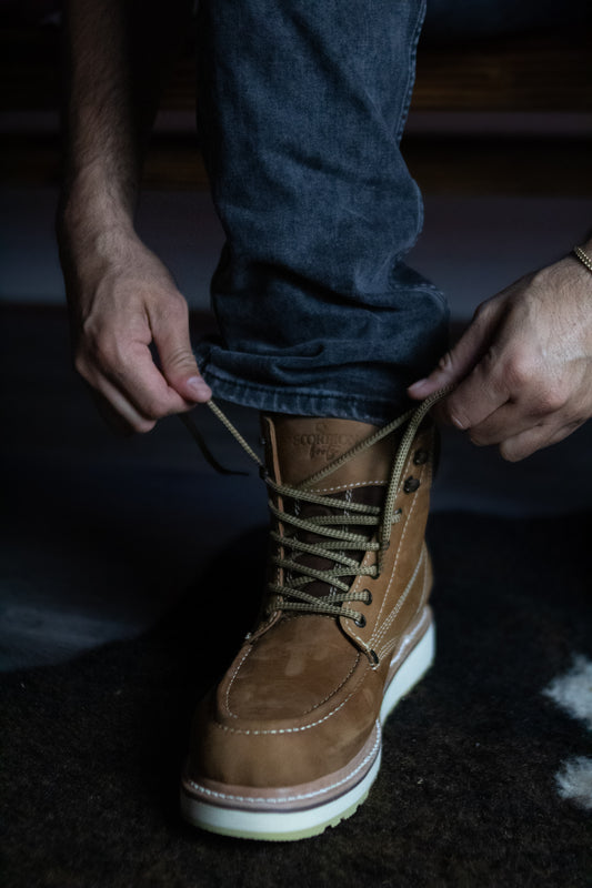 "El Leon" Yellow Work Boots