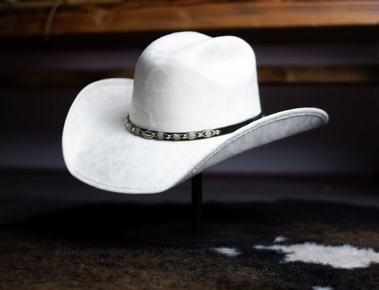 Ivory Horizon Suede Hat