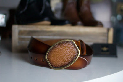 "Jalisco" Classic Brown Leather Belt
